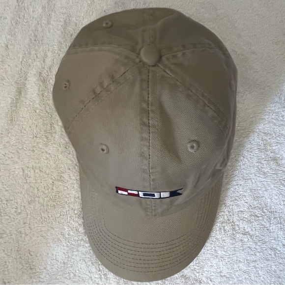 Cape Cod Nautical Flag Adjustable Khaki Cotton Yachting Cap - Picture 12 of 14